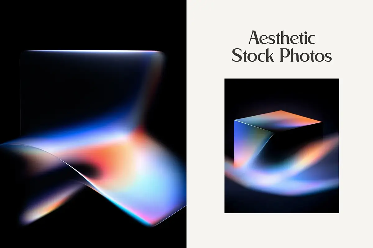 25款时尚未来数字科技抽象艺术液态几何壁纸背景底纹图片素材 25 Luminous Geometry Wallpapers