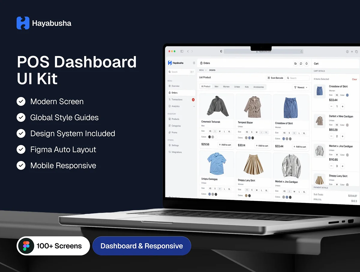 100+屏零售和电子商务管理平台POS仪表板UI套件Figma设计系统 Cykloom – Modern Bicycle Mobile App UI KIT