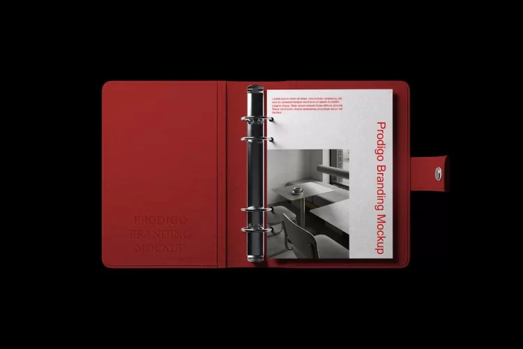 10款信封文件夹笔记本内页信纸相框纸盒办公文具VI应用ps样机素材 Prodigo Branding Mockup