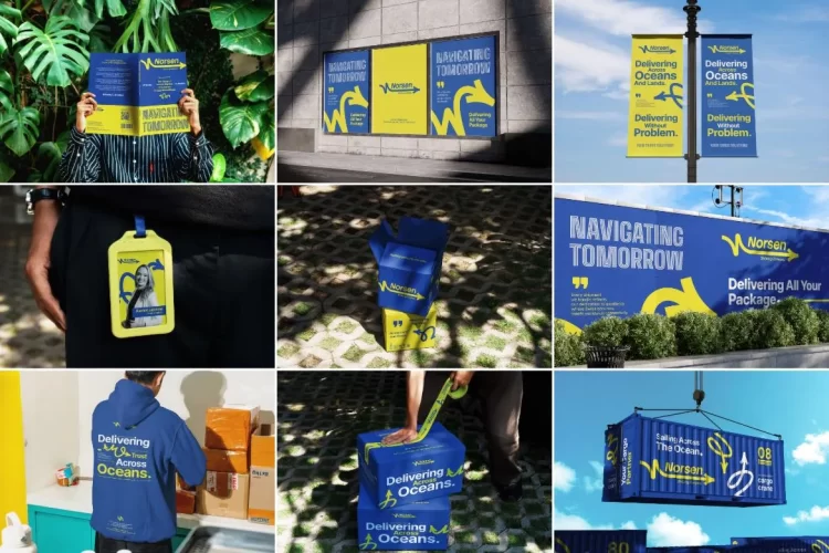 38款快递物流货运公司品牌视觉形象VI应用展示效果图ps样机合集 Logistic & Cargo Mockup Collection