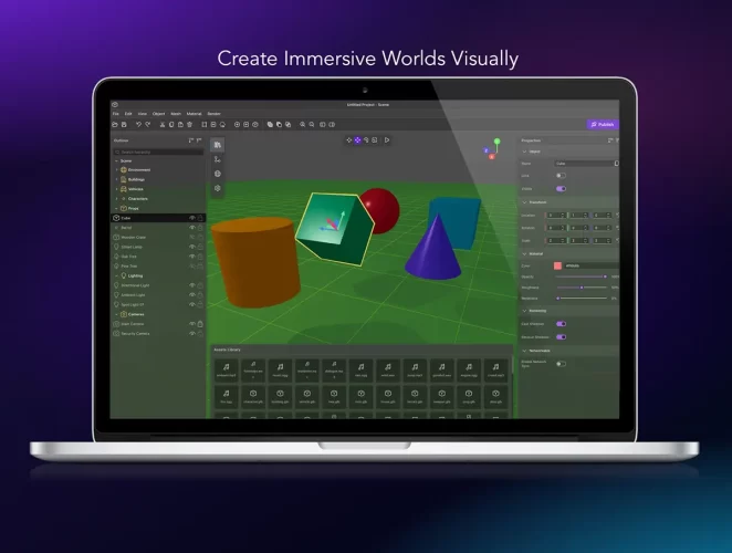 基于浏览器的 3D 编辑器仪表板 Voxel 3D Studio & Dashboard
