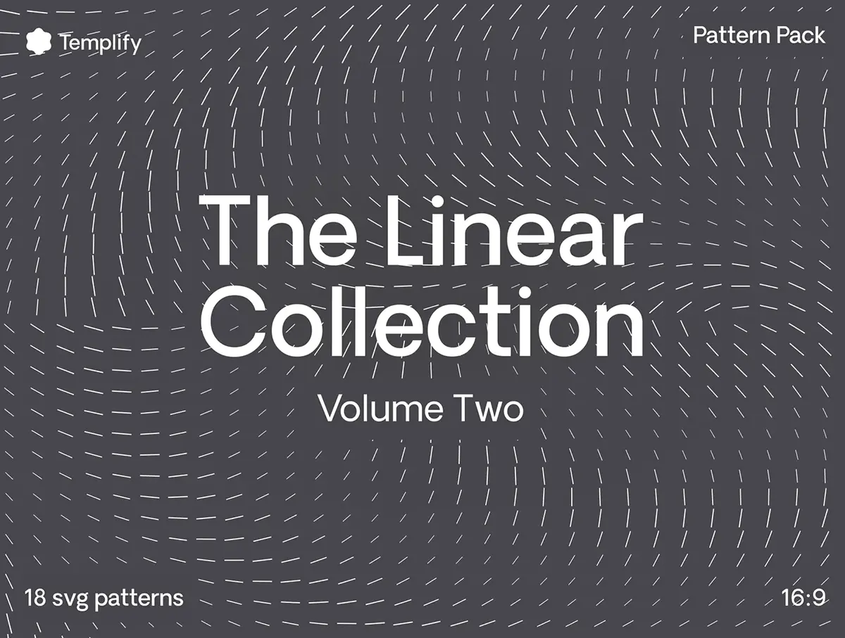 18款现代极简主义数字科技时尚线性动感艺术抽象背景底纹矢量素材 The Linear Collection Vol 2 Pattern Background Pack